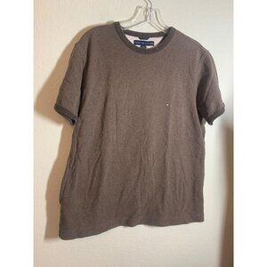 Tommy Hilfiger Short Sleeve Brown T-Shirt Casual Men's Size Small